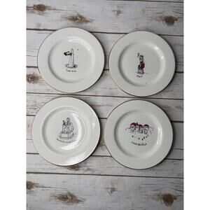 Vintage Holiday Plates: Dayton Hudson MerryMasterpiece, Set of 4